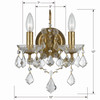Crystorama - 4452-GA-CL-S - Two Light Wall Sconce - Filmore - Antique Gold