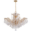 Crystorama - 4439-GD-CL-S - Six Light Chandelier - Maria Theresa - Gold