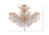 Crystorama - 4439-GD-CL-MWP_CEILING - Six Light Semi Flush Mount - Maria Theresa - Gold