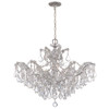 Crystorama - 4439-CH-CL-SAQ - Six Light Chandelier - Maria Theresa - Polished Chrome