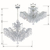 Crystorama - 4439-CH-CL-SAQ - Six Light Chandelier - Maria Theresa - Polished Chrome