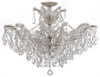 Crystorama - 4439-CH-CL-S_CEILING - Six Light Semi Flush Mount - Maria Theresa - Polished Chrome