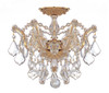 Crystorama - 4430-GD-CL-MWP - Three Light Semi Flush Mount - Maria Theresa - Gold