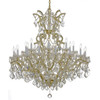 Crystorama - 4424-GD-CL-SAQ - 25 Light Chandelier - Maria Theresa - Gold