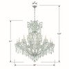 Crystorama - 4424-CH-CL-S - 25 Light Chandelier - Maria Theresa - Polished Chrome