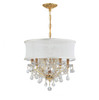 Crystorama - 4415-GD-SMW-CL-S - Six Light Chandelier - Brentwood - Gold