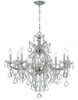 Crystorama - 4409-CH-CL-SAQ - Nine Light Chandelier - Maria Theresa - Polished Chrome