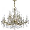 Crystorama - 4379-GD-CL-SAQ - 12 Light Chandelier - Maria Theresa - Gold