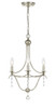 Crystorama - 433-SA - Three Light Mini Chandelier - Metro - Antique Silver