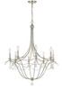 Crystorama - 428-SA - Eight Light Chandelier - Metro - Antique Silver