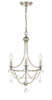 Crystorama - 423-SA - Three Light Mini Chandelier - Metro - Antique Silver