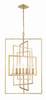 Crystorama - 339-GA - Seven Light Chandelier - Capri - Antique Gold
