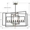 Crystorama - 337-RS - Nine Light Chandelier - Capri - Raw Steel
