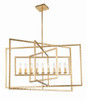 Crystorama - 337-GA - Nine Light Chandelier - Capri - Antique Gold