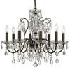 Crystorama - 3028-EB-CL-SAQ - Eight Light Chandelier - Butler - English Bronze