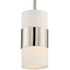 Crystorama - 290-PN - One Light Pendant - Grayson - Polished Nickel