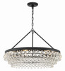 Crystorama - 275-MK - Six Light Chandelier - Calypso - Matte Black