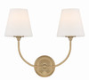Crystorama - 2442-OP-VG - Two Light Wall Sconce - Sylvan - Vibrant Gold