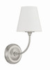 Crystorama - 2441-OP-BN - One Light Wall Sconce - Sylvan - Brushed Nickel