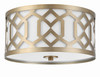 Crystorama - 2263-AG - Three Light Flush Mount - Jennings - Aged Brass