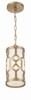 Crystorama - 2260-AG - One Light Pendant - Jennings - Aged Brass
