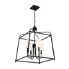 Crystorama - 2244-BF - Four Light Chandelier - Sylvan - Black Forged
