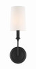 Crystorama - 2241-BF - One Light Wall Sconce - Sylvan - Black Forged