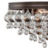 Crystorama - 138-VZ - Six Light Flush Mount - Calypso - Vibrant Bronze