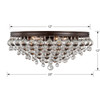 Crystorama - 138-VZ - Six Light Flush Mount - Calypso - Vibrant Bronze