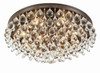 Crystorama - 138-VZ - Six Light Flush Mount - Calypso - Vibrant Bronze