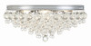 Crystorama - 138-CH - Six Light Flush Mount - Calypso - Polished Chrome