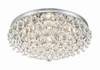 Crystorama - 138-CH - Six Light Flush Mount - Calypso - Polished Chrome