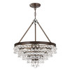 Crystorama - 136-VZ - Six Light Chandelier - Calypso - Vibrant Bronze