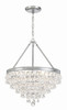 Crystorama - 136-CH - Six Light Chandelier - Calypso - Polished Chrome