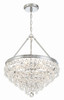 Crystorama - 136-CH - Six Light Chandelier - Calypso - Polished Chrome