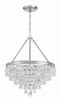 Crystorama - 136-CH - Six Light Chandelier - Calypso - Polished Chrome
