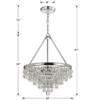 Crystorama - 136-CH - Six Light Chandelier - Calypso - Polished Chrome