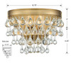 Crystorama - 132-VG - Two Light Wall Sconce - Calypso - Vibrant Gold