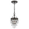 Crystorama - 131-VZ - One Light Mini Chandelier - Calypso - Vibrant Bronze
