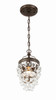 Crystorama - 131-VZ - One Light Mini Chandelier - Calypso - Vibrant Bronze