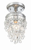 Crystorama - 131-CH_CEILING - One Light Semi Flush Mount - Calypso - Polished Chrome