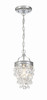 Crystorama - 131-CH - One Light Mini Chandelier - Calypso - Polished Chrome