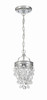 Crystorama - 131-CH - One Light Mini Chandelier - Calypso - Polished Chrome