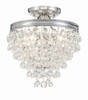 Crystorama - 130-CH_CEILING - Three Light Semi Flush Mount - Calypso - Polished Chrome
