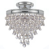 Crystorama - 130-CH_CEILING - Three Light Semi Flush Mount - Calypso - Polished Chrome