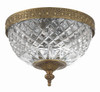 Crystorama - 117-8-OB - Two Light Flush Mount - Radley - Olde Brass