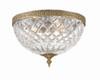 Crystorama - 117-12-OB - Three Light Flush Mount - Radley - Olde Brass
