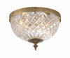 Crystorama - 117-10-OB - Two Light Flush Mount - Radley - Olde Brass