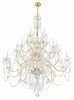 Crystorama - 1156-PB-CL-MWP - 25 Light Chandelier - Traditional Crystal - Polished Brass