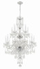 Crystorama - 1155-CH-CL-MWP - 15 Light Chandelier - Traditional Crystal - Polished Chrome